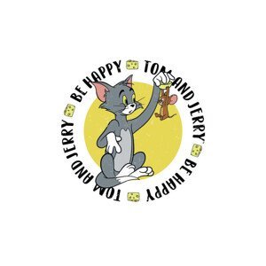 Umělecký tisk Tom& Jerry - Be Happy, (26.7 x 40 cm)