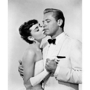 Umělecká fotografie Audrey Hepburn And William Holden, (35 x 40 cm)