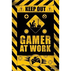Plakát, Obraz - Keep Out! - Gamer at Work, (61 x 91.5 cm)