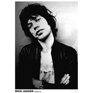 Plakát, Obraz - Mick Jagger - London 1975, (59.4 x 84.1 cm)