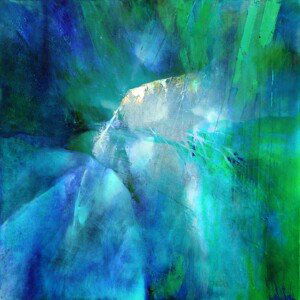 Ilustrace green harmony, Annette Schmucker, (40 x 40 cm)