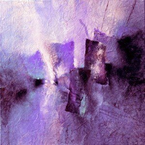 Ilustrace purple tidal rhythms, Annette Schmucker, (40 x 40 cm)