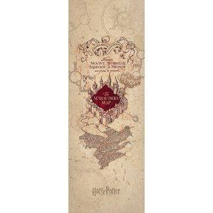Umělecký tisk Harry Potter - Pobertův plánek, (64 x 180 cm)