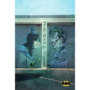 Umělecký tisk Batman vs. Joker - Grafitti, (26.7 x 40 cm)
