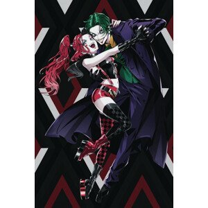 Umělecký tisk Joker and Harley - Manga, (26.7 x 40 cm)