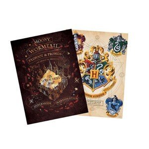 Dárkový set Harry Potter - Erb & Pobertův plánek