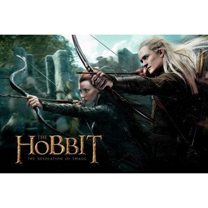 Umělecký tisk Hobbit - Legolas and Tauriel, (40 x 26.7 cm)