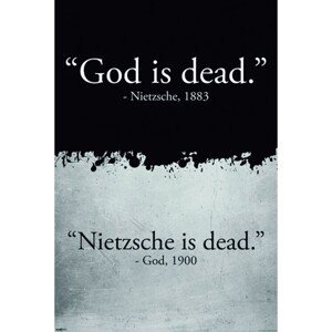 Plakát, Obraz - God is Dead, (61 x 91.5 cm)