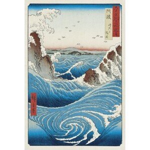 Plakát, Obraz - Hiroshige - Whirlpools, (61 x 91.5 cm)