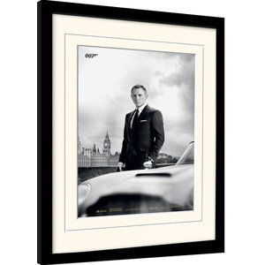 Obraz na zeď - James Bond - Bond & DB5 - Skyfall, 30 × 40 cm
