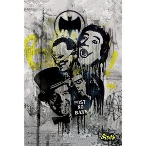 Umělecký tisk Batman-Graffitti, (26.7 x 40 cm)
