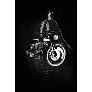 Umělecký tisk Batman - Batcycle, (26.7 x 40 cm)
