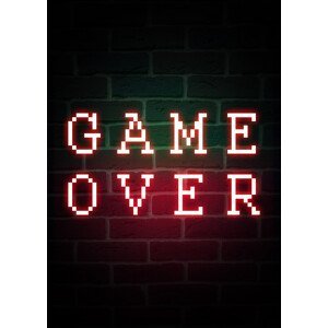 Umělecký tisk Game Over-Gaming Quote, (30 x 40 cm)