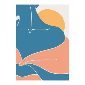 Ilustrace Blue Shoulder, Studio Collection, (26.7 x 40 cm)