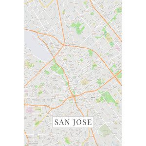 Mapa San Jose color, POSTERS, (26.7 x 40 cm)
