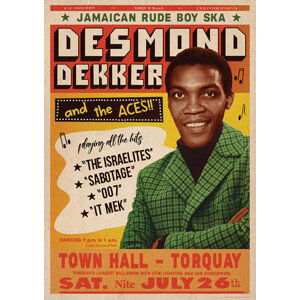 Plakát, Obraz - Desmond Dekker, (59.4 x 84.1 cm)