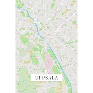 Mapa Uppsala color, POSTERS, (26.7 x 40 cm)