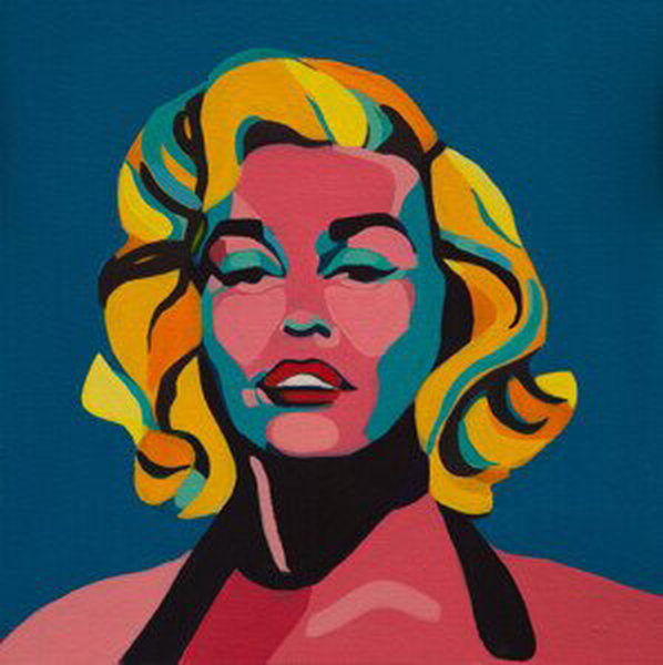 Ilustrace Marilyn, (40 x 40 cm)