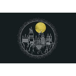 Umělecký tisk Harry Potter - Hogwarts, (40 x 26.7 cm)