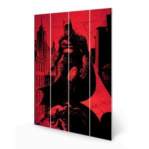 Dřevěný obraz The Batman - Gotham, (40 x 59 cm)