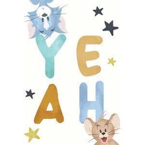 Umělecký tisk Tom a Jerry - Yeah, (26.7 x 40 cm)