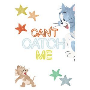 Umělecký tisk Tom a Jerry - Cant catch me, (26.7 x 40 cm)