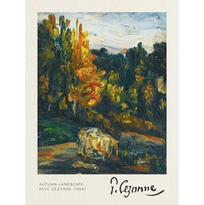 Obrazová reprodukce Autumn Landscape - Paul Cézanne, (30 x 40 cm)