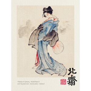 Obrazová reprodukce Traditional Portrait - Katsushika Hokusai, (30 x 40 cm)