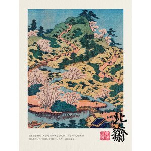 Obrazová reprodukce Sesshu Ajigawaguchi Tenposan - Katsushika Hokusai, (30 x 40 cm)