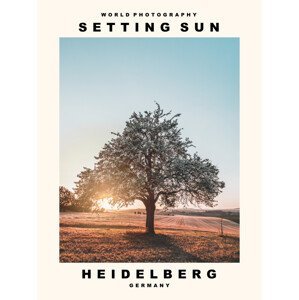 Umělecká fotografie Setting Sun (Heidelberg, Germany), (30 x 40 cm)