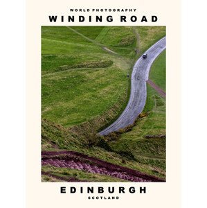 Umělecká fotografie Winding Road (Edinburgh, Scotland), (30 x 40 cm)