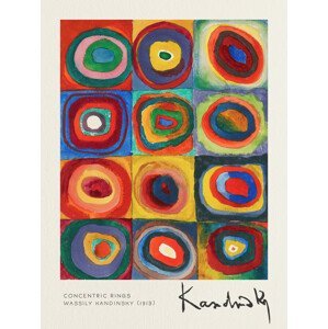 Obrazová reprodukce Concentric Rings - Wassily Kandinsky, (30 x 40 cm)
