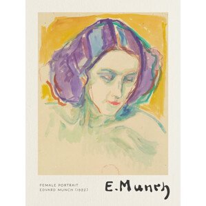 Obrazová reprodukce Female Portrait - Edvard Munch, (30 x 40 cm)