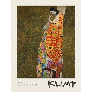 Obrazová reprodukce Hope II - Gustav Klimt, (30 x 40 cm)