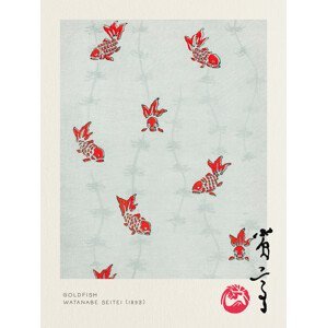 Obrazová reprodukce Goldfish - Watanabe Seitei, (30 x 40 cm)