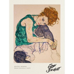 Obrazová reprodukce Seated Woman - Egon Schiele, (30 x 40 cm)