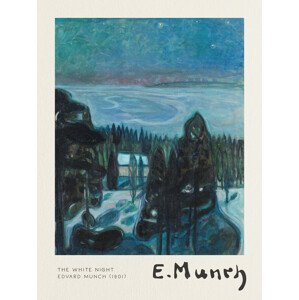 Obrazová reprodukce The White Night - Edvard Munch, (30 x 40 cm)
