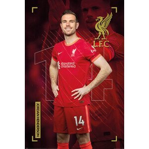 Plakát, Obraz - Liverpool FC - Jordan Henderson, (61 x 91.5 cm)