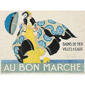 Obrazová reprodukce Au Bon Marché (Art Nouveau Vintage), (40 x 30 cm)