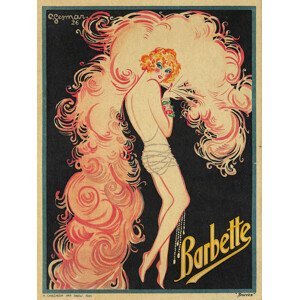 Obrazová reprodukce Barbette Advert (Vintage Lady), (30 x 40 cm)