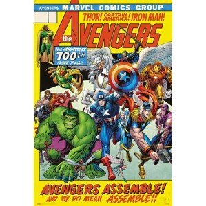 Plakát, Obraz - Avengers - 100th Issue, (61 x 91.5 cm)