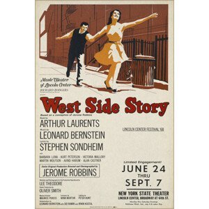 Obrazová reprodukce West Side Story, 1968 (Vintage Theatre Production), (26.7 x 40 cm)