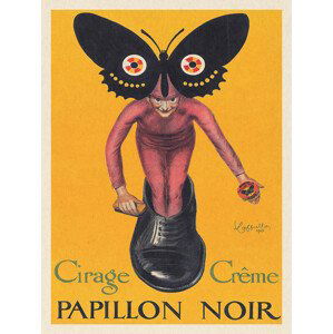 Obrazová reprodukce Papillon Noir (Vintage Butterfly) - Leonetto Cappiello, (30 x 40 cm)