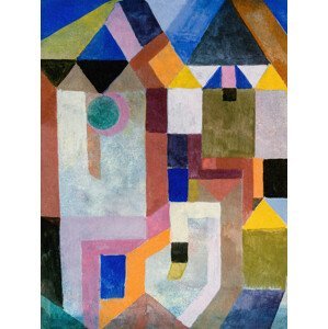 Obrazová reprodukce Colourful Architecture - Paul Klee, (30 x 40 cm)