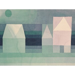 Obrazová reprodukce Three Houses - Paul Klee, (40 x 30 cm)