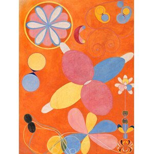 Obrazová reprodukce The 10 Largest No.4 (Orange Abstract) - Hilma af Klint, (30 x 40 cm)