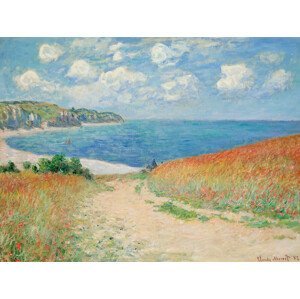 Obrazová reprodukce Path in the Wheat Fields at Pourville - Claude Monet, (40 x 30 cm)