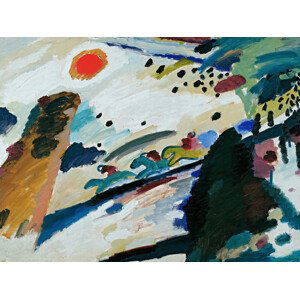 Obrazová reprodukce Romantic Landscape - Wassily Kandinsky, (40 x 30 cm)