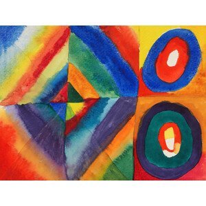 Obrazová reprodukce Colour Study (Abstract Painting) - Wassily Kandinsky, (40 x 30 cm)