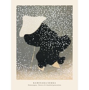 Obrazová reprodukce Swirling Snow (Special Edition Japandi Vintage) - Kamisaka Sekka, (30 x 40 cm)